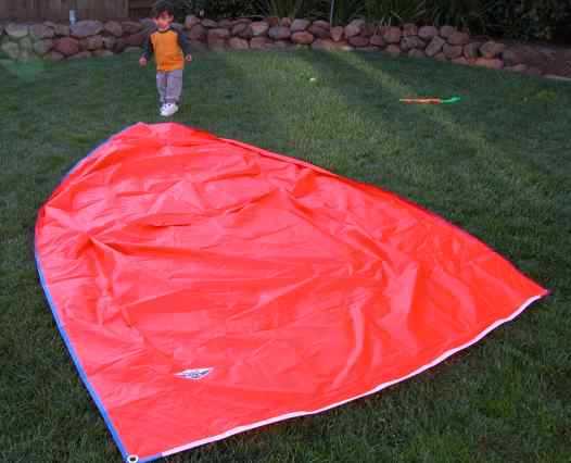 Asymmetric spinnaker for a West Wight Potter 19 Sailboat